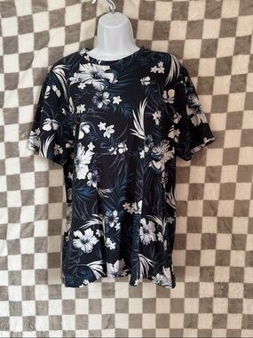 NWT Denim & Flower Women’s Tropical Hawaiian Dress Shirt size XL/ Extra Large